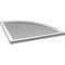 Ekena Millwork Quarter Round Top Right Surface Mount PVC Gable Vent w/ 2"W x 1-1/2"P Brickmould Frame, 32"W x 36"H GVPQR32X3602SF - alternate 5